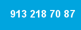 913 218 70 87 913 218 70 87